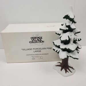 Dept 56 Village Porcelain Pine Large Heritage Village Christmas Tree#5218-3
